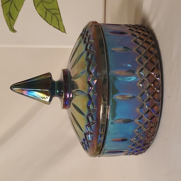 Indiana Glass Other - Indiana Glass Carnival Princess Lidded Dish 💙